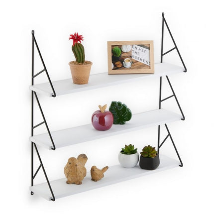 Open wall shelf with 3 shelves