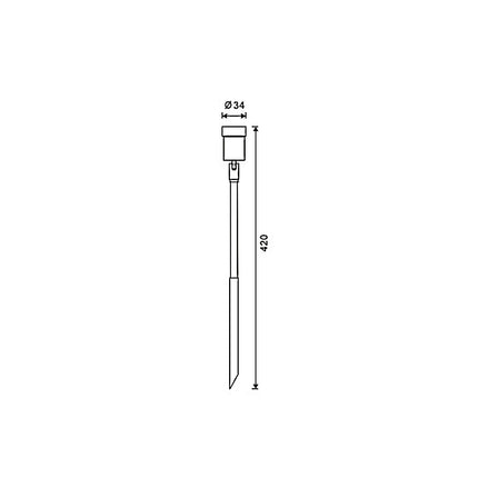 Optica garden spotlight Aluminum