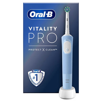 Oral-B Vitality Pro Electric Toothbrush with 3 Modes, Light Blue, 2-Minute Timer