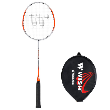Badmintonová raketa oranžová – lehká, odolná konstrukce