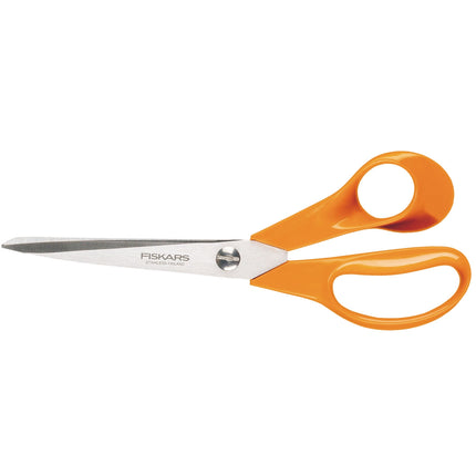 Schere mit orangem Griff, 21 cm, Edelstahl