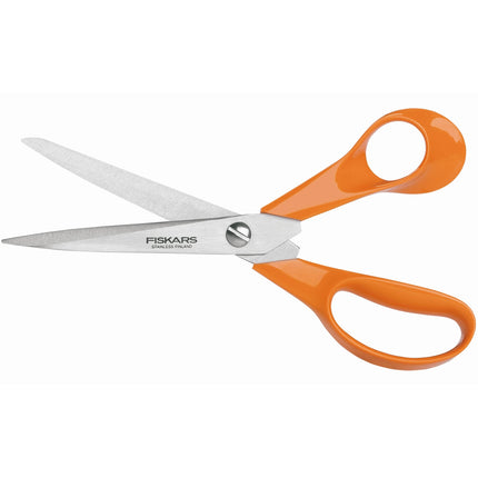 Schere mit orangem Griff, 21 cm, Edelstahl