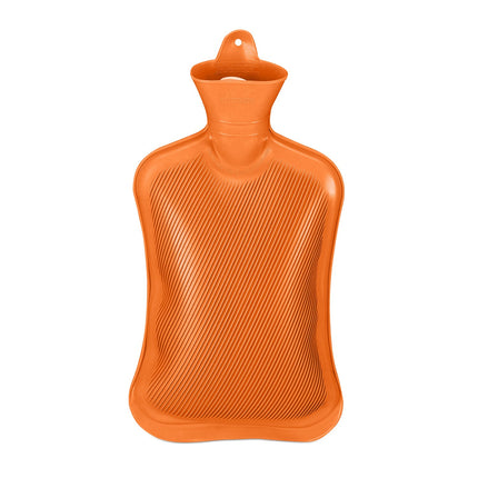 Orange Wärmflasche 2L – Auslaufsicher, Schmerzlinderung