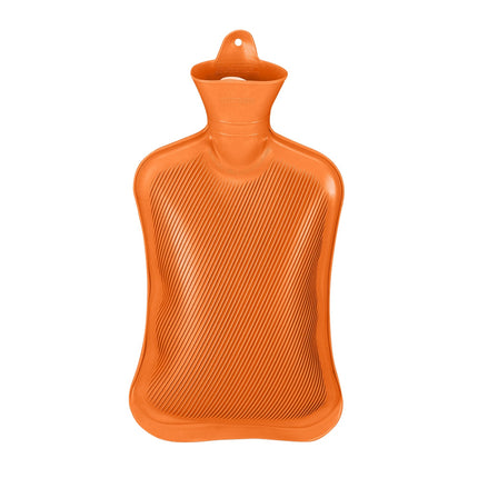 Orange Wärmflasche 2L – Auslaufsicher, Schmerzlinderung