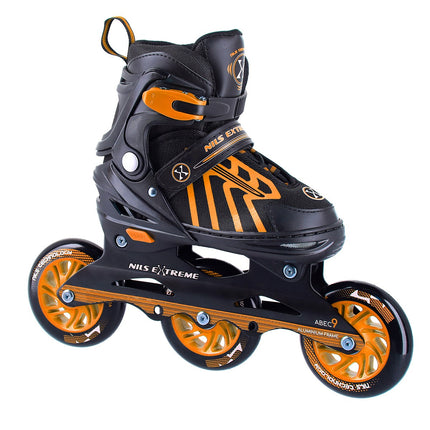 Orangefarbene Inlineskates, Größe L (39-43)