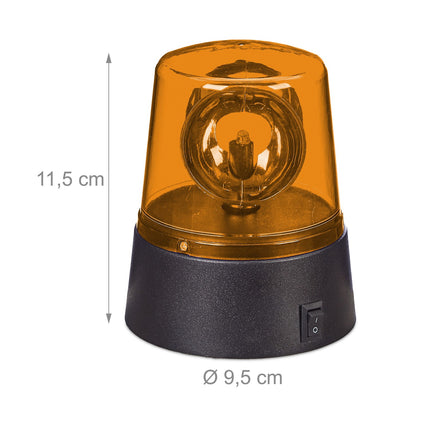 Orange Rotating LED Party Lights, Set of 2
