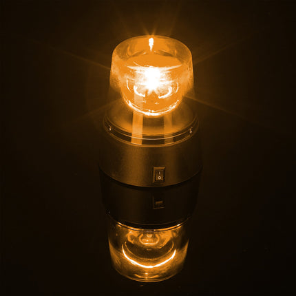 Orange Rotating LED Party Lights, Set of 2