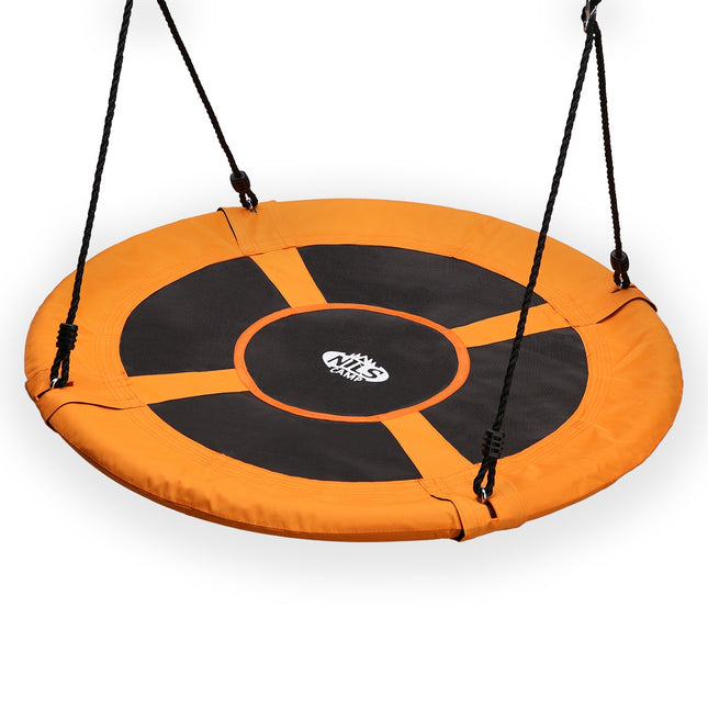 Orangene UFO-Schaukel, langlebiger Outdoor-Spaß