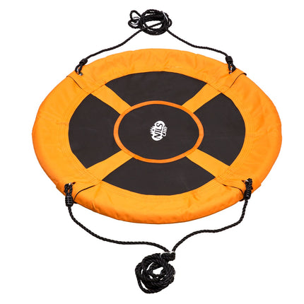 Orangene UFO-Schaukel, langlebiger Outdoor-Spaß