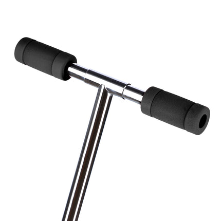 Orangefarbener Scooter, faltbar, leicht, verstellbarer Lenker