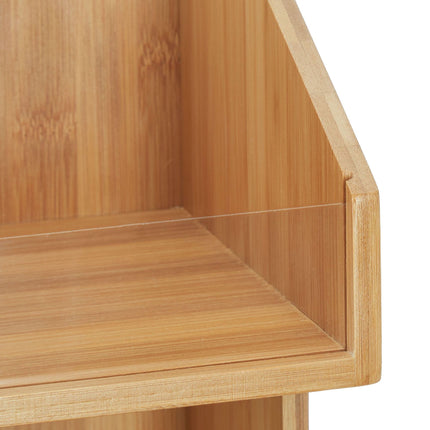 Organizer in bamboo with 3 levels