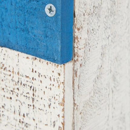 Boîte décorative bleu-blanc