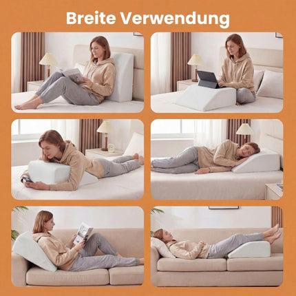 Orthopedic Foam Leg Pillow, Removable & Washable Cover