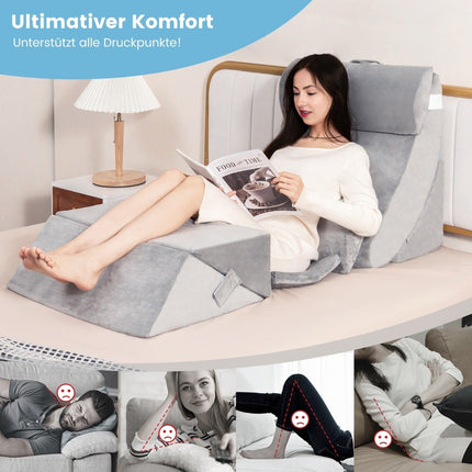 Orthopedic Wedge Pillow Set, 7-Piece, Washable Cover
