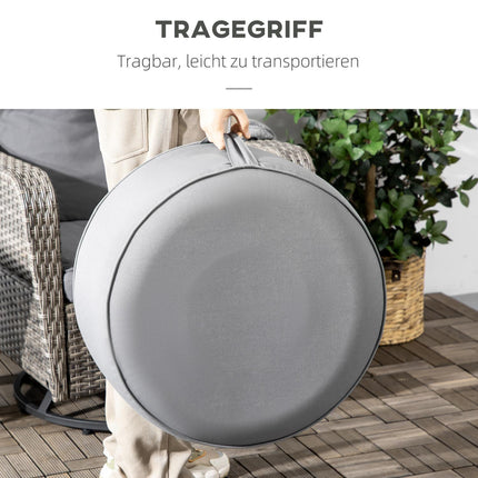 Aufblasbarer Fußhocker/Ottomane, für Innen- und Außenbereich, 150 kg Tragkraft