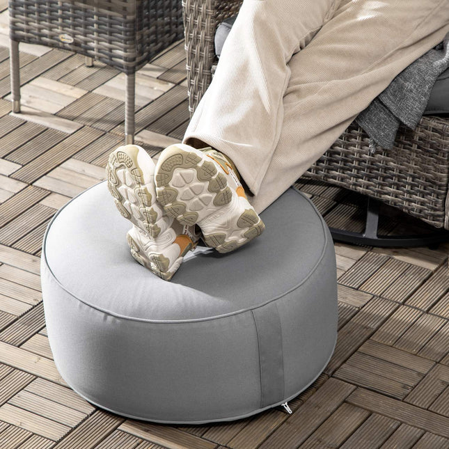 Aufblasbarer Fußhocker/Ottomane, für Innen- und Außenbereich, 150 kg Tragkraft