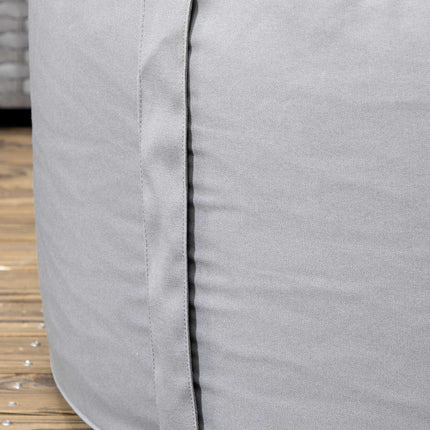 Aufblasbarer Hocker/Fußhocker, dunkelgrau, 150 kg Tragkraft
