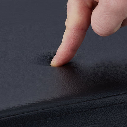 Pouf en cuir artificiel noir