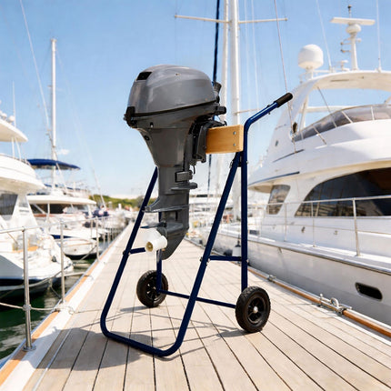 Outboard Motor Stand, Steel & Wood, 100 kg Capacity