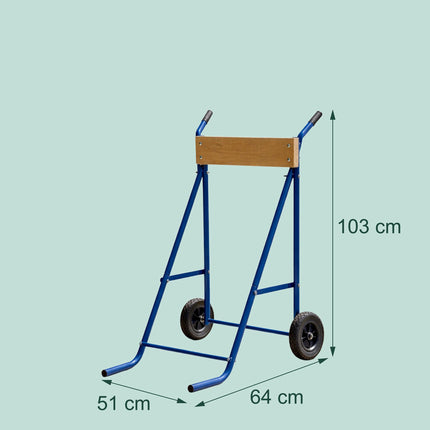 Outboard Motor Stand, Steel & Wood, 100 kg Capacity