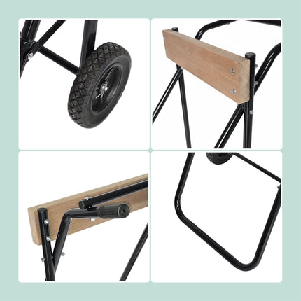 Outboard Motor Stand, Steel & Wood, 100 kg Capacity