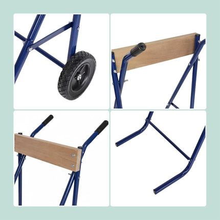Outboard Motor Stand, Steel & Wood, 100 kg Capacity