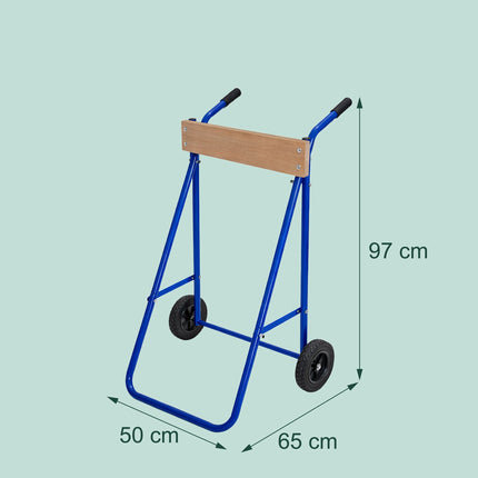 Außenborderständer, Stahl & Holz, 100 kg Tragkraft