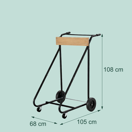 Außenborderständer, Stahl & Holz, 150 kg Tragkraft