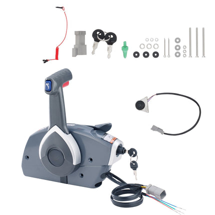 Outboard Throttle Control Box – Side Mount, Trim, Lanyard
