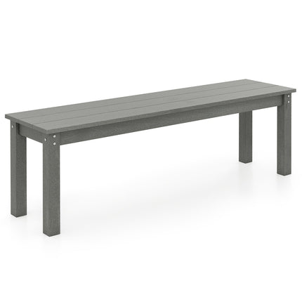 Venkovní 3místná lavice, odolné HDPE, 140 cm