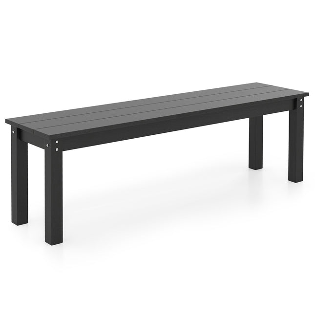 Outdoor 3-Sitzer Bank, wetterfestes HDPE, 140 cm