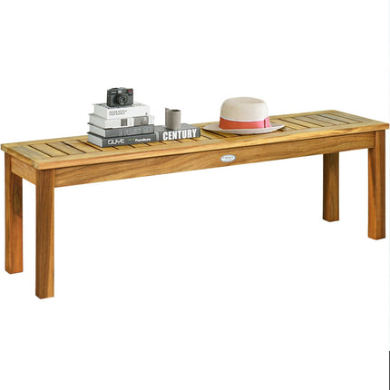 Gartenbank aus Akazienholz, 132 cm, 3-Sitzer