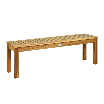 Gartenbank aus Akazienholz, 132 cm, 3-Sitzer