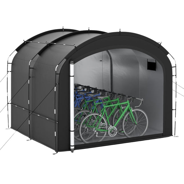 Fahrradzelt für draußen, wasserdicht, passend für 7-8 Fahrräder