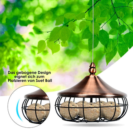 Outdoor Bird Feeder Hanging Wild Bird Feeder 17 x 17 x 14 cm