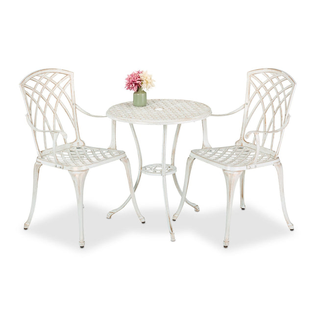 Garten-Bistro-Set, Vintage-Design, 3-teilig