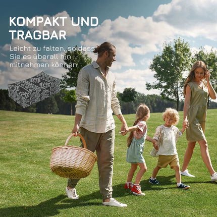 Wasserdichte Outdoor-Kunststoffmatte – beidseitig, 182 x 274 cm
