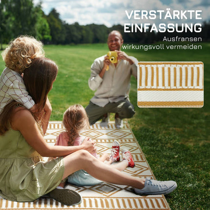 Waterproof outdoor mat for garden & camping, 121x182cm