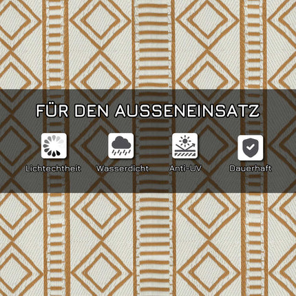 Waterproof outdoor mat for garden & camping, 121x182cm