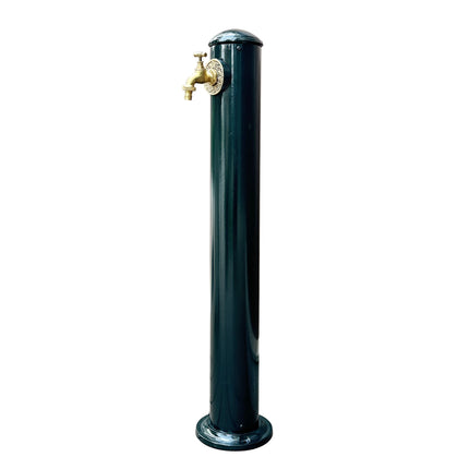 Gartensäule mit Wasserspeier aus Aluminiumguss, Grün