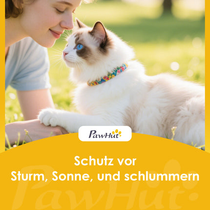 Katzenhaus für draußen, erhöhte Bauweise, wasserdichtes Dach