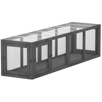 Outdoor Cat Tunnel, Weatherproof Wood & Plastic, 146 cm