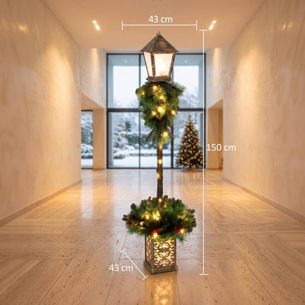 Outdoor Christmas Lantern with 50 Warm White LEDs, 150cm