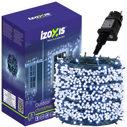 Weihnachtsbeleuchtung für Außen, 500 LED, 35m, Kaltweiß