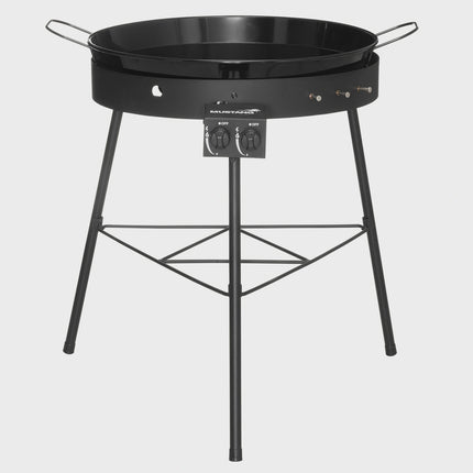 Outdoor Cooking Set with Enamel Burner, Windshield, Stand