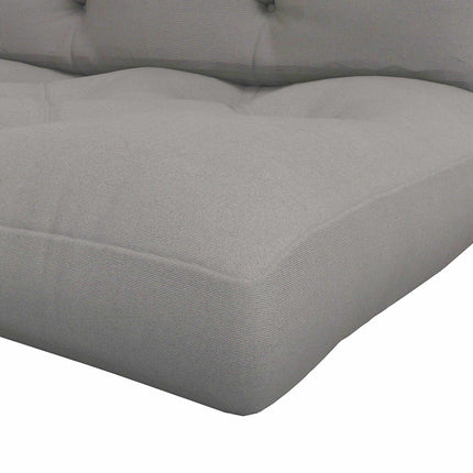 Outdoor-Kissen-Set, getuftet, 120x80x12 cm, Hellgrau