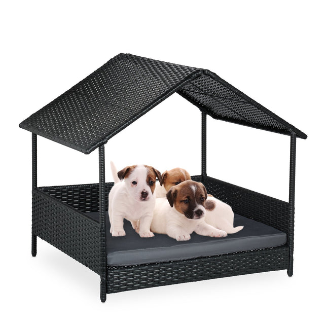 Outdoor-Hundebett mit Sonnendach für kleine und mittelgroße Rassen