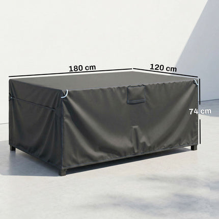 Gartenmöbelabdeckung, wasserdicht 420D Oxford, 180x120x74cm