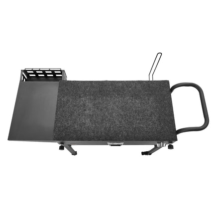 Outdoor Grill Cart, 31 x 17 In Foldable Prep Table, Wheels