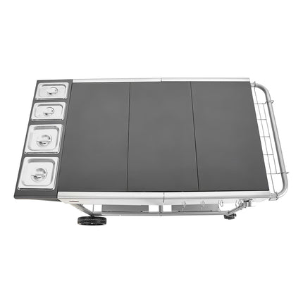 Outdoor Grill Cart, 36.4 x 23.4 in, Wheels, Spice Boxes